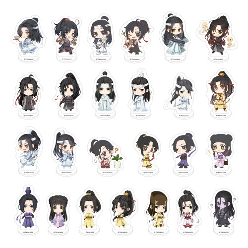 南漫社正版 魔道祖师动画周边 迷你指尖小立牌第二弹 粒牌摆件 - 图0