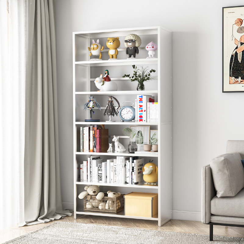 铁艺书架落地儿童客厅窄简易收纳架 云仲森家具书架