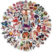 50 pieces of demon girl personality stickers Helmet Car Stickler Skateboard Computer Electric Car Waterproof Stickers