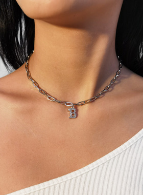 欧美跨境饰品气质百搭镂空十字链