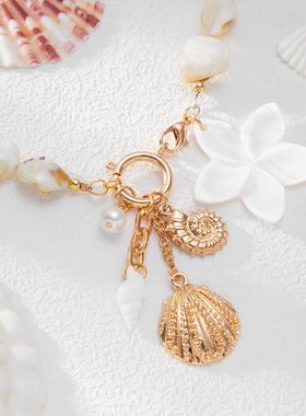 欧美跨境ins海洋风天然贝壳片花