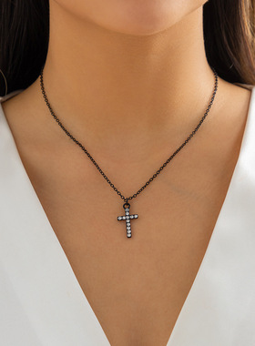 欧美跨境饰品百搭金属细链条几何