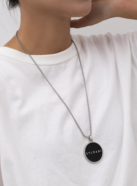 日韩潮款长款嘻哈不锈钢毛衣链男