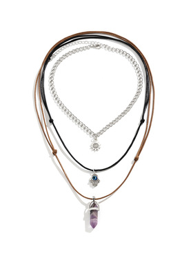 欧美跨境饰品复古民族佛手眼睛套