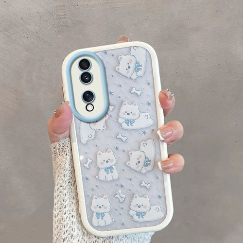 适用于华为荣耀80手机壳透明honor80pro女ann一an00可爱anp-anoo小狗p80por全包防摔八零x80新款pr0创意八十 - 图2