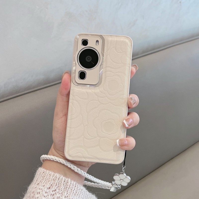 适用于华为p60手机壳p60pro新款p6o art女镜头全包防摔系列荣耀p605g简约山茶花高级感por5g新品p六零proart - 图3