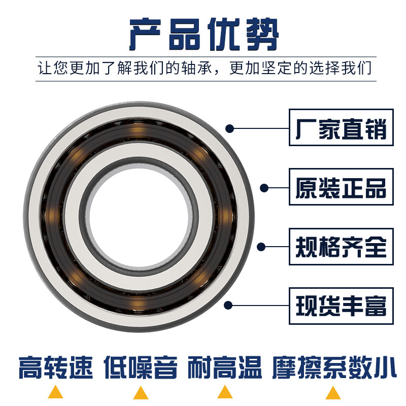 3206A-2RZTN 5206-2RZ  哈尔滨 哈轴 双列 角接触 轴承 - 图0