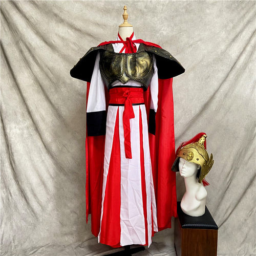 出租古代女将军花木兰盔甲古装铠甲穆贵英精忠报国演出服装租赁 - 图3