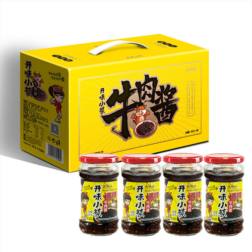 先秾坛开味小蔡牛肉酱拌饭下饭拌面酱香辣酱提装新品爆辣神峰山庄 - 图0