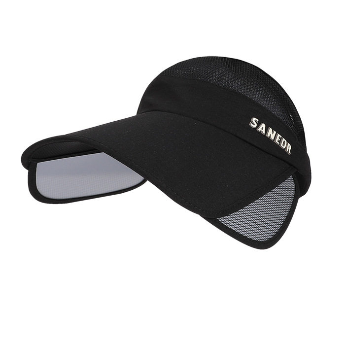 Summer retractable large brim sun hat for women outdoor travel cycling face-covering sun protection hat leisure sports empty top hat