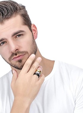 大号13号指环首饰男士钛钢戒指磨