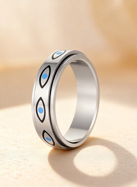 钛钢戒指恶魔之眼指环指环首饰
