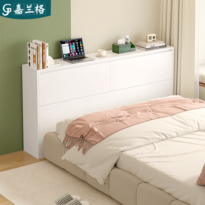 奶油风床尾夹缝柜卧室床头书柜收纳柜靠墙窄形置物柜床边柜子9F55,淘宝优惠券,粉丝福利购,淘宝优惠卷