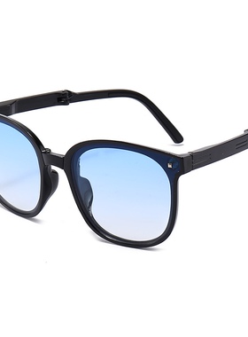 网红同款眼镜折叠气垫偏光男女镜女乌梅紫色开车时尚墨镜