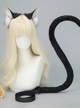 仿真兽耳猫耳朵发箍手作毛绒cos