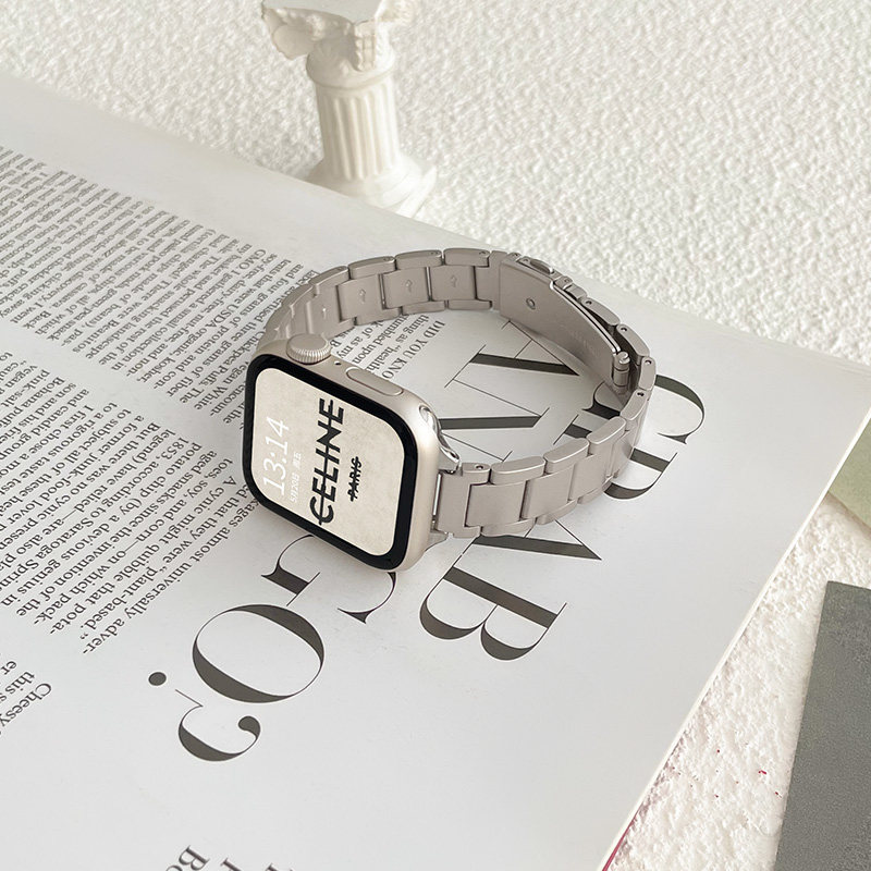 星光色适用iwatch10/9表带金属applewatch8手表带夏女苹果手表十代表链iwatchse钢带s11s10s9小香风s8s7女款,淘宝优惠券,粉丝福利购,淘宝优惠卷