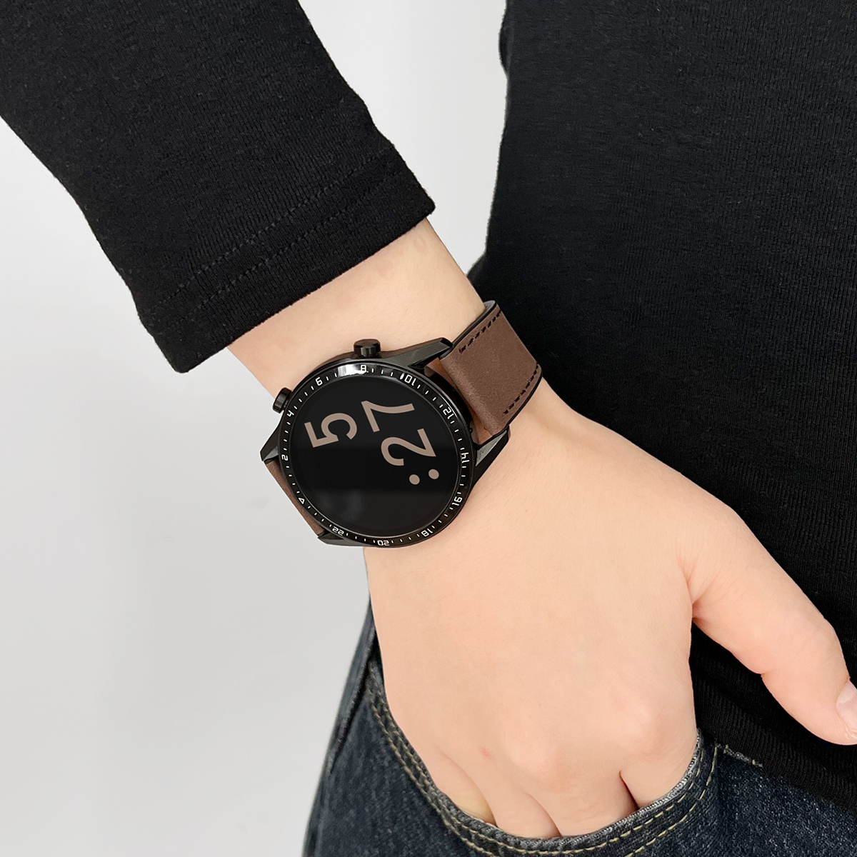 适用华为gt5表带真皮磁吸gt5pro新款女士watch5/4/3pro智能运动gt6腕表带watchgt4系列gt3/2高级感女款41专用 - 图1