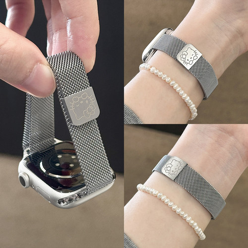 适用华为手表fit4表带fit5金属磁吸腕表fit4pro手表带高级感智能运动watchfit3手带创意fit2女款米兰尼斯腕带 - 图2