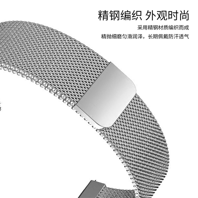 适用vivowatch2表带钢金属vivo智能运动手表1代表带vivo watch2表带钢智能vivo手表一/二代表带硅胶男生psnld - 图3