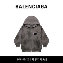 BALenciaga Paris Shijia Gaffer mens small size version zipped with a hat-shirt jacket