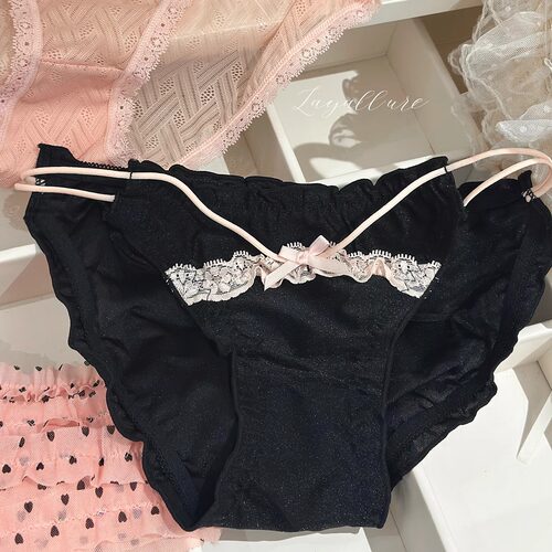 「LA」清甜娇软的少女内内*新款蝴蝶结波点印花甜美舒适套盒内裤 - 图3