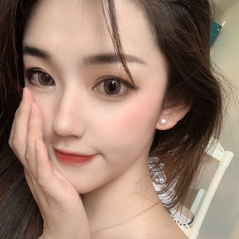 耳钉女款S999纯银时尚百搭耳环天然淡水珍珠耳饰轻奢扁圆,淘宝优惠券,粉丝福利购,淘宝优惠卷