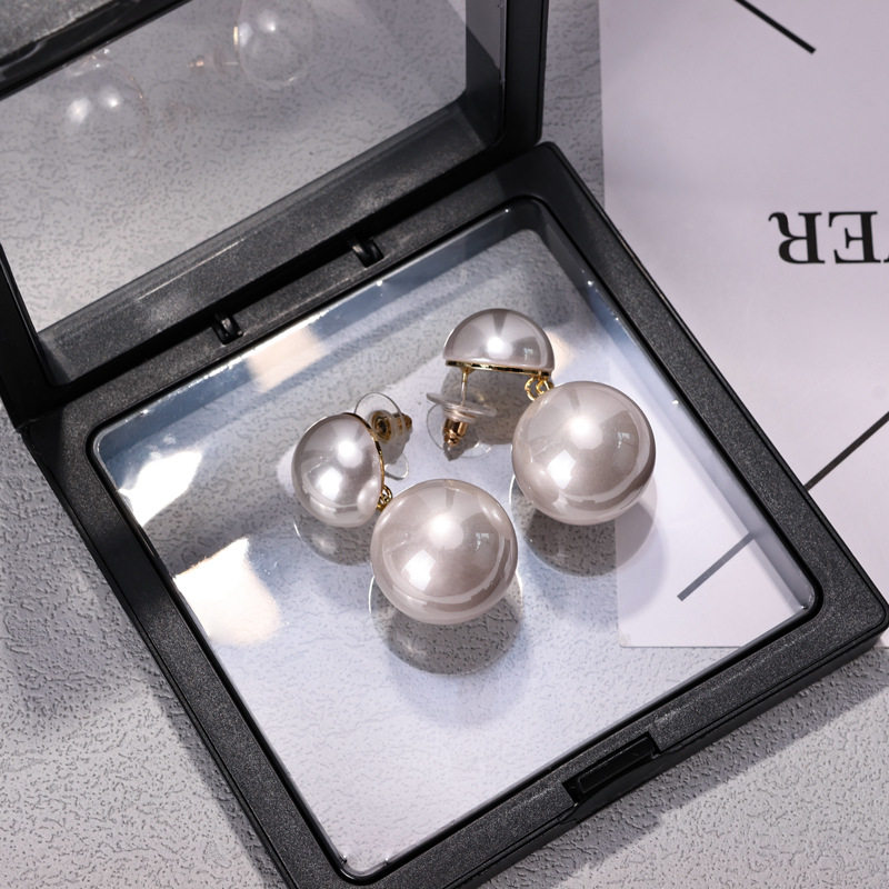 发抖音新款赫本复古风大小珍珠耳坠耳环女银针气质名媛耳钉,淘宝优惠券,粉丝福利购,淘宝优惠卷