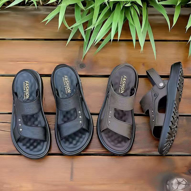 【专柜品质】男士防滑软底凉鞋厚底夏开车两穿耐磨透气时尚沙滩鞋,淘宝优惠券,粉丝福利购,淘宝优惠卷