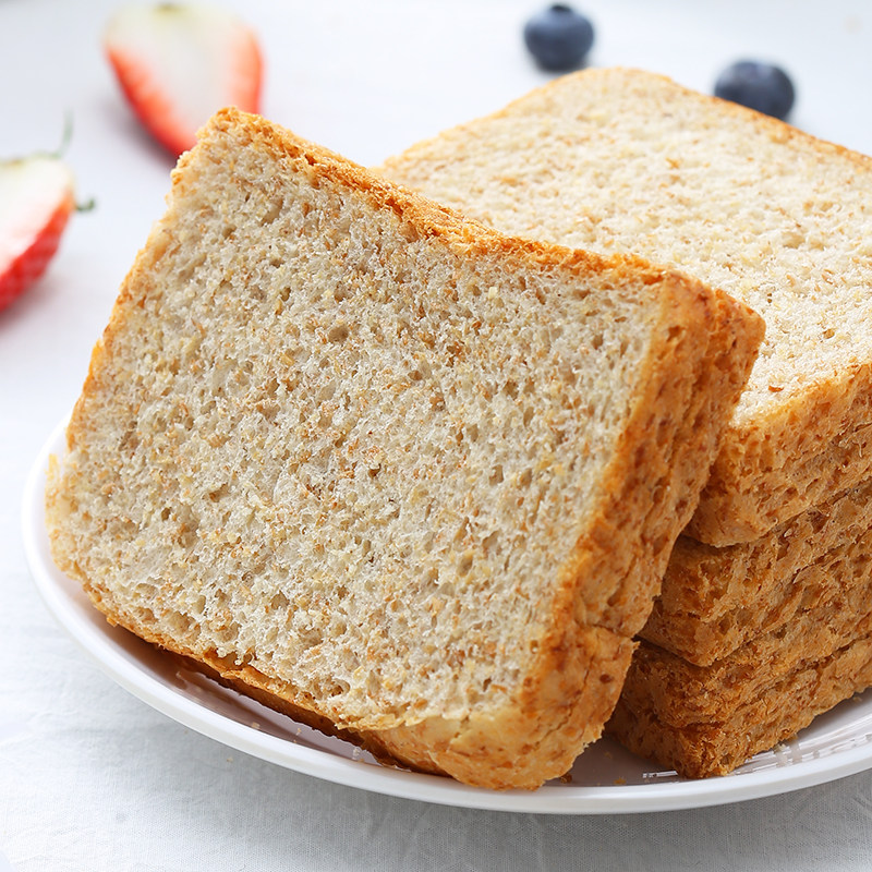 面包新语全麦吐司面包切片早餐代餐食品低脂无蔗糖整箱500g,淘宝优惠券,粉丝福利购,淘宝优惠卷