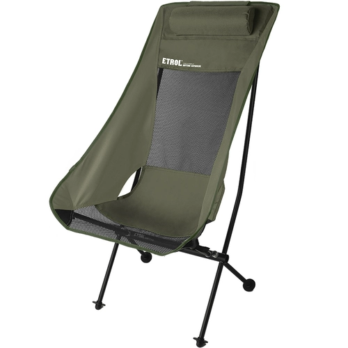 Etrol Casual складной стул на открытом воздухе Ultra -light Moon Moon Head Pillow Camping Camping Camping Can Bantable Стул на обеденный перерыв стул