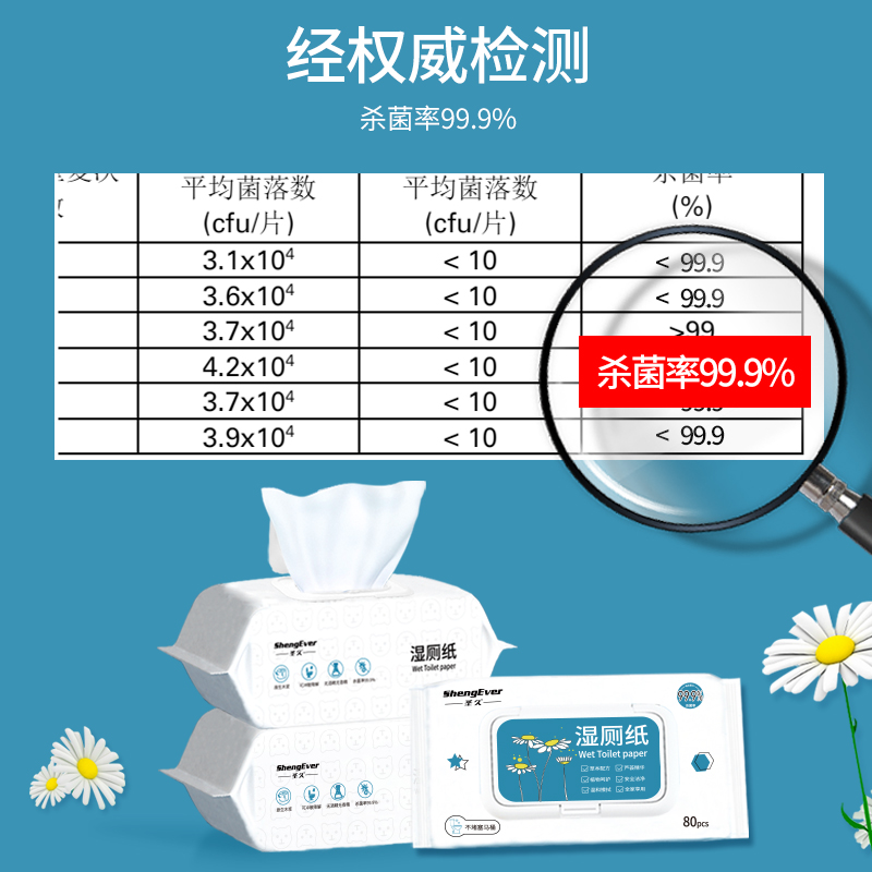 圣久湿厕纸洁厕湿巾厕所擦屁股湿纸巾手纸卫生湿巾女性私处湿厕巾