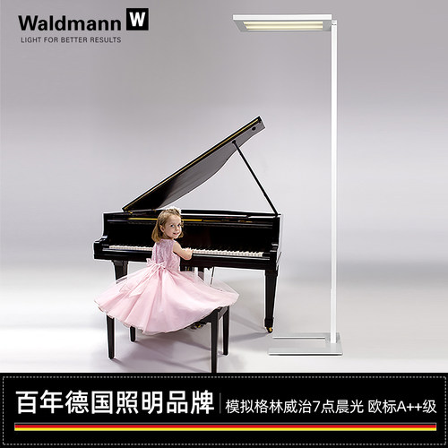 德国Waldmann沃达迈儿童护眼落地灯 学生钢琴学习书桌台LED大路灯 - 图0