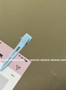 蓝色系无痕发夹侧边夹定位夹刘海夹发根蓬松神器化妆夹定型鸭嘴夹