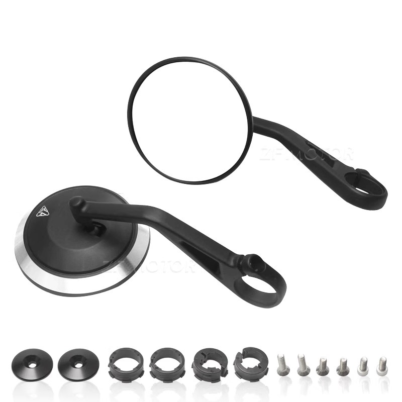 适用凯旋三叉戟660 765R/RS改装手把后视镜 火箭3 1200RR/S反光镜 - 图3