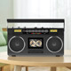 Four-speaker cassette player two-channel stereo rechargeable version