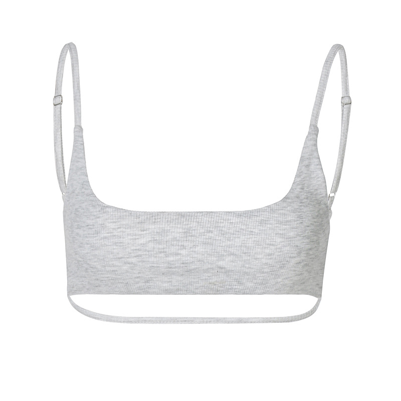 Women's sports short tube top strap top 女装短款抹胸吊带上衣 - 图3