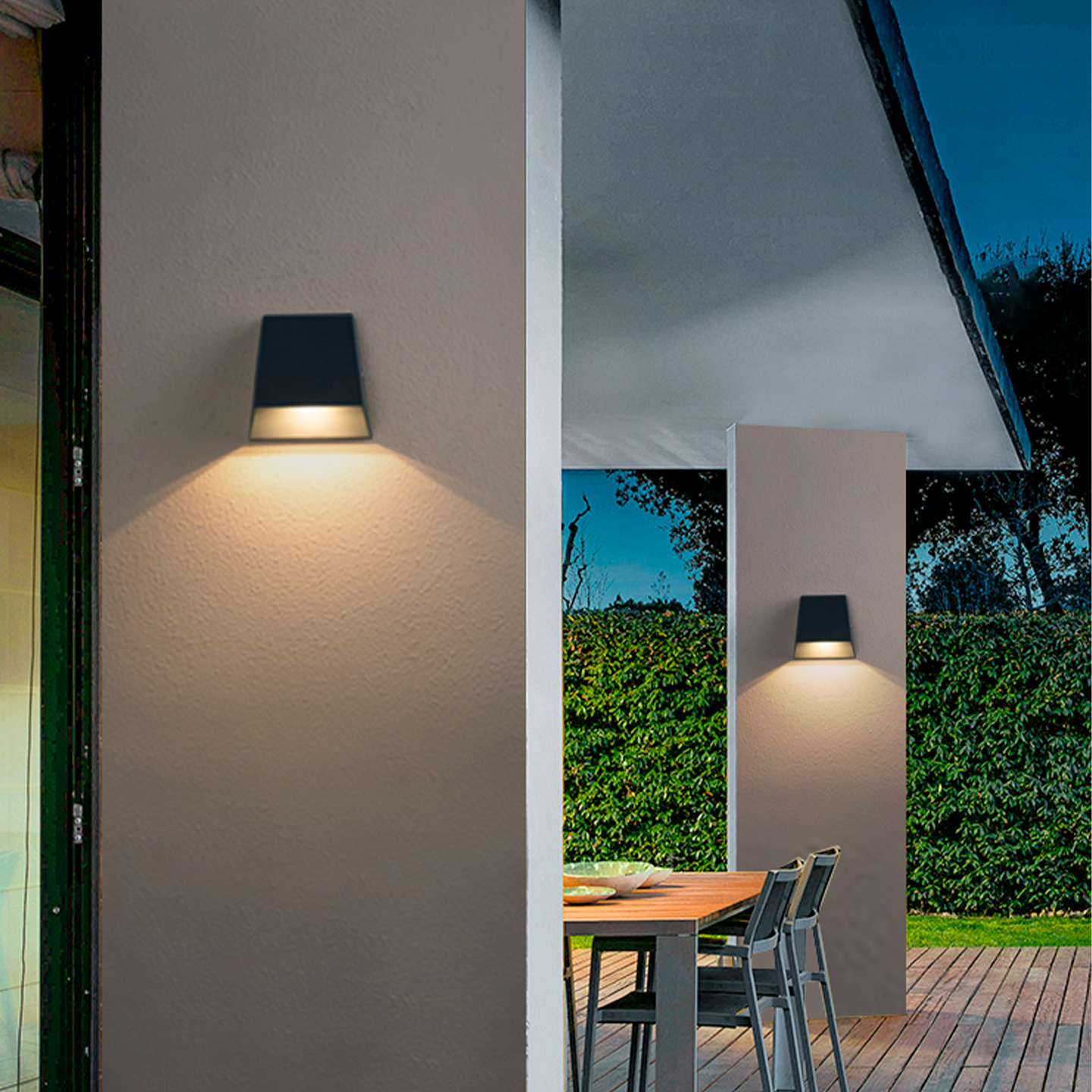 壁灯户外防水室外洗墙挂庭院设计师阳台别墅花园露台楼梯轻奢LED - 图2