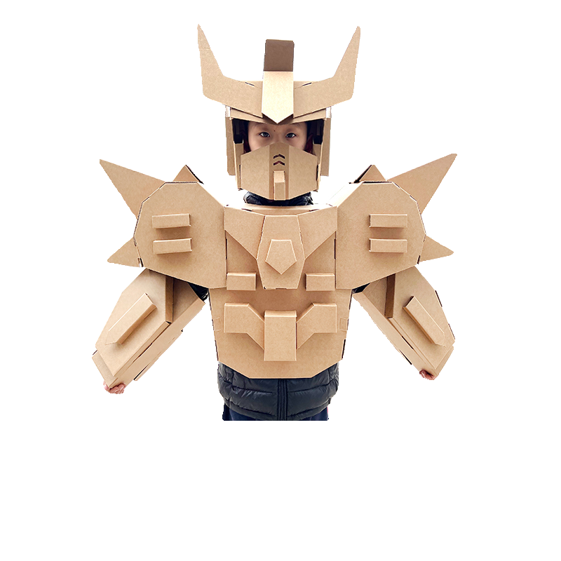 儿童纸箱机器人手工制作材料成人环保纸板穿戴盔甲幼儿园角色扮演,淘宝优惠券,粉丝福利购,淘宝优惠卷