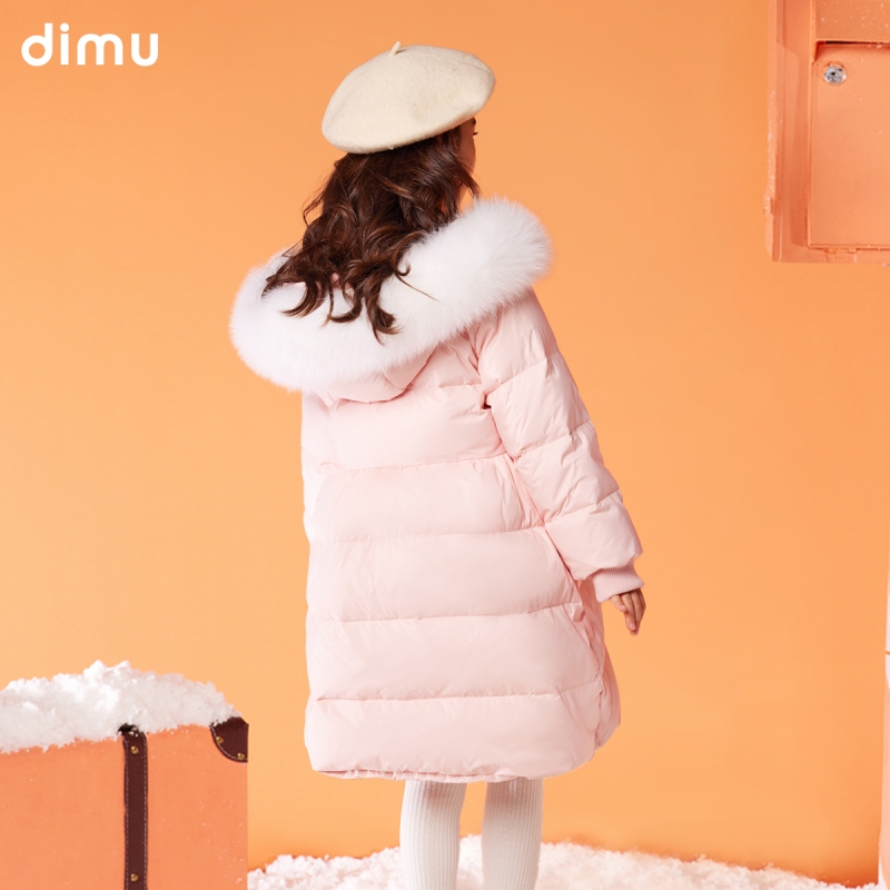 笛牧女童羽绒服2024冬装新款时髦新国潮加厚保暖鸭绒儿童羽绒外套