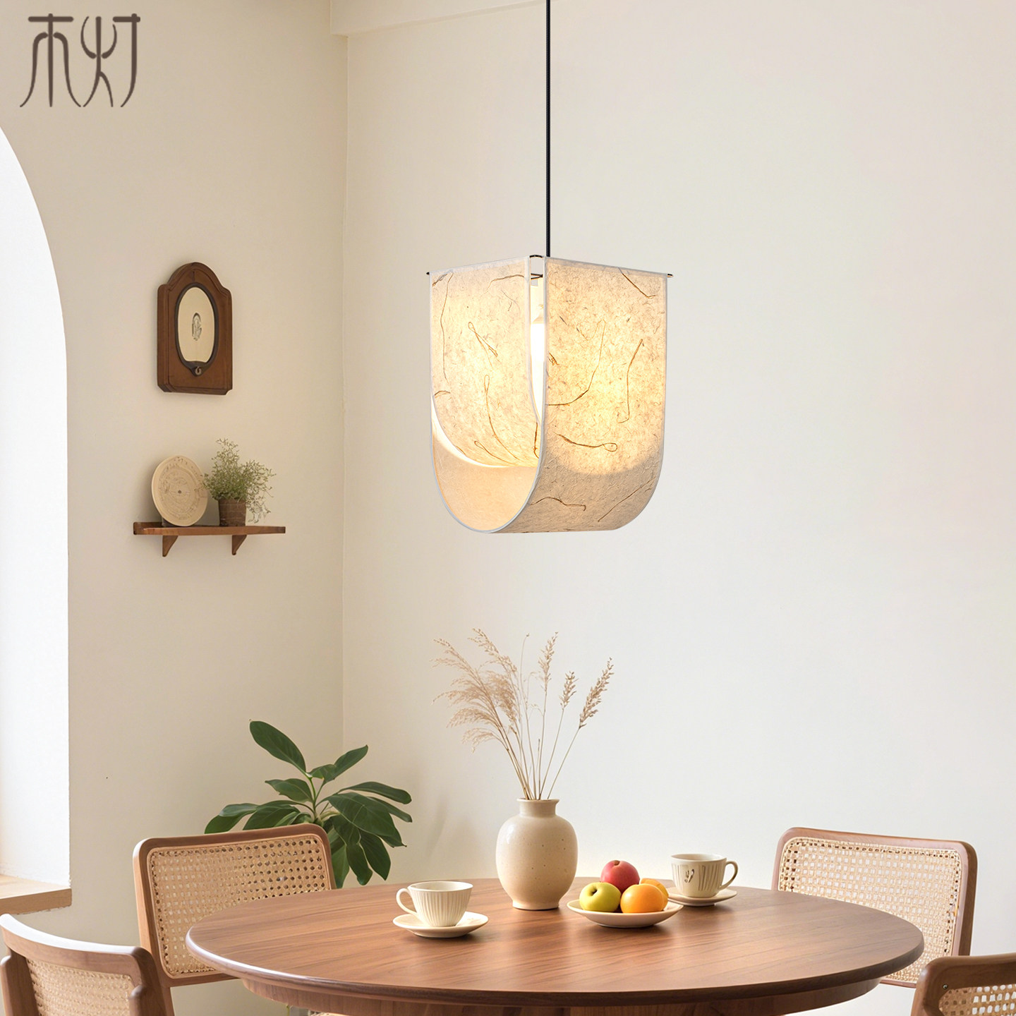 宣纸吊灯新中式禅意宋式美学日式侘寂中古创意餐厅饭店茶室床头灯,淘宝优惠券,粉丝福利购,淘宝优惠卷