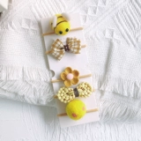 Мультяшный детский шерстяной войлок для раннего возраста, резинка для волос для принцессы, заколка для волос с бантиком, аксессуар для волос