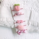 Мультяшный детский шерстяной войлок для раннего возраста, резинка для волос для принцессы, заколка для волос с бантиком, аксессуар для волос