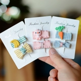 Детский милый аксессуар для волос, мультяшная заколка для волос с бантиком для девочек, безвредные шпильки для волос для принцессы