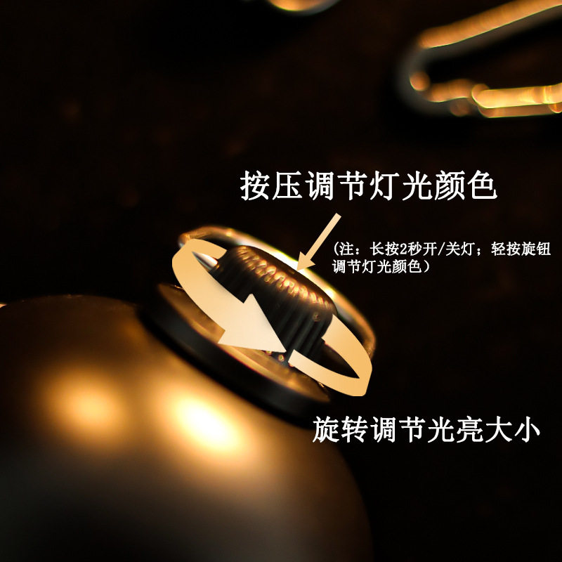 Usb rechargeable kerosene lamp super long life camp