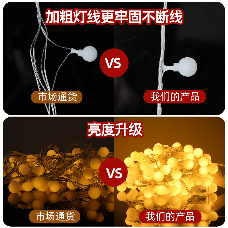 Led decorative lights lanterns sky full of stars flashing string lights