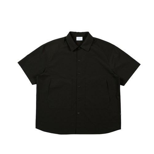 NUMBERSALT盐号2025夏季日系复古素色宽松休闲男工装防晒速干衬衫 - 图3