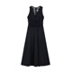 Pusumede cool style lace splicing backless v-neck dress women's waist vest dress slit long skirt