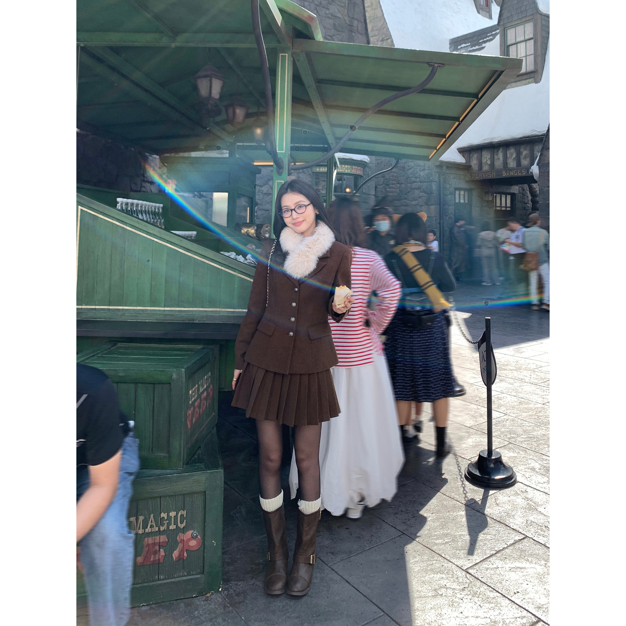 pusumede 凯斯顿公学 羊毛混纺毛呢西装外套女气质百褶半身裙套装,淘宝优惠券,粉丝福利购,淘宝优惠卷