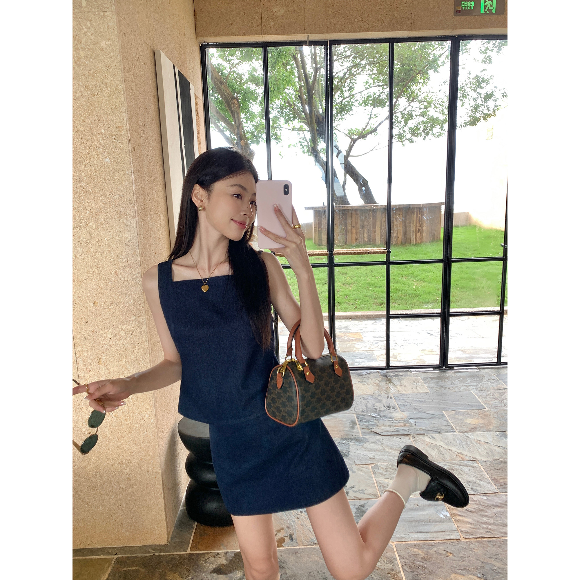 pusumede 复古气质吊带背心女外穿无袖上衣阔腿休闲裤/半身裙套装,淘宝优惠券,粉丝福利购,淘宝优惠卷