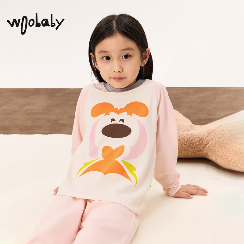 3A抑菌奶酪蛋白|woobaby儿童内衣套装男女童24冬季T恤打底衫裤子,淘宝优惠券,粉丝福利购,淘宝优惠卷